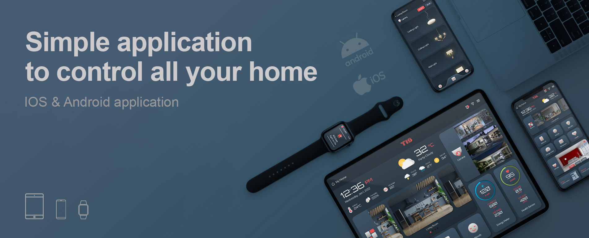 Control your smart home – by TIS apple watch application